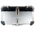 GPR Tech Alpi-Tech 55L Aluminium Top Case - Silver with Soft Backrest