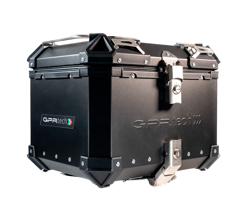 GPR Tech Alpi-Tech 35L Aluminium Top Case with Specific Fitting Plate - Aprilia Tuareg 660 (2021–2024) - Black - image 7