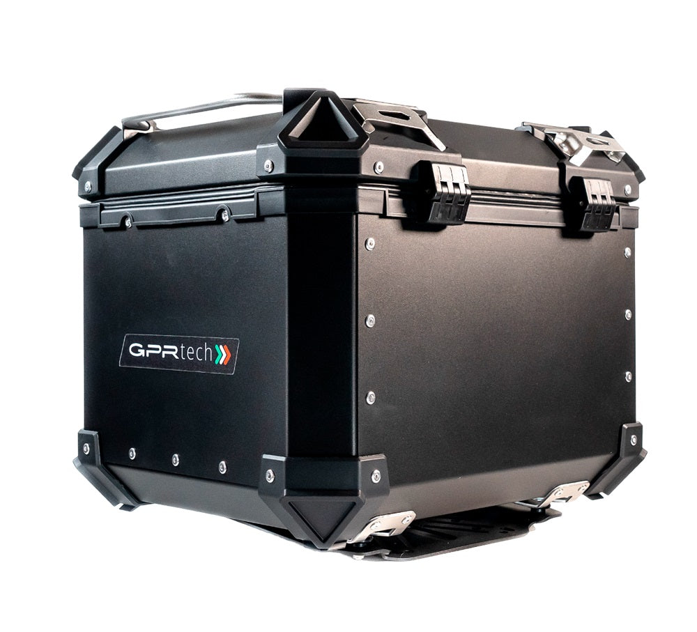 GPR Tech Alpi-Tech 45L Aluminium Top Case - Black with Soft Backrest - image 8