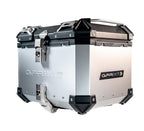 GPR Tech Alpi-Tech 35L Aluminium Top Case with Specific Fitting Plate - Aprilia Tuareg 660 (2021–2024) - Silver
