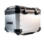 GPR Tech Alpi-Tech 45L Aluminium Top Case - Silver with Soft Backrest - image 4