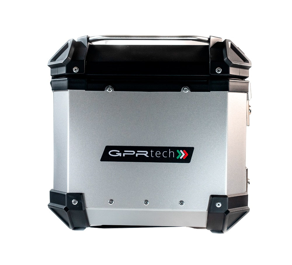 GPR Tech Alpi-Tech 45L Aluminium Top Case - Silver with Soft Backrest - image 6