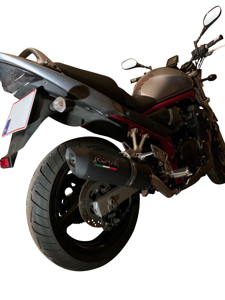 GPR exhaust Suzuki Gsf 1200 Bandit - S  2005-2006, Furore Nero, Homologated legal slip-on exhaust including removable db killer and link pipe - GPR Exhausts