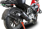 GPR exhaust Benelli Trk 502 2017-2020, Furore Evo4 Nero, Slip-on exhaust legal for UK and non-EU markets including link pipe and removable db killer - GPR Exhausts