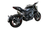 GPR exhaust Benelli 752 S 2019-2021, Powercone Evo, Homologated legal slip-on exhaust including removable db killer and link pipe - GPR Exhausts