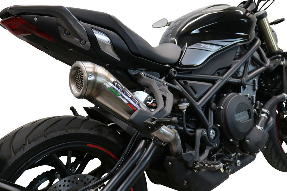 GPR exhaust Benelli 752 S 2019-2021, Powercone Evo, Homologated legal slip-on exhaust including removable db killer and link pipe - GPR Exhausts