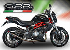 GPR exhaust Benelli Bn 302 S 2017-2024, Furore Evo4 Nero, Homologated legal slip-on exhaust including removable db killer and link pipe - GPR Exhausts