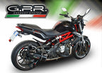 GPR exhaust Benelli Bn 302 S 2017-2024, Furore Evo4 Nero, Homologated legal slip-on exhaust including removable db killer and link pipe - GPR Exhausts