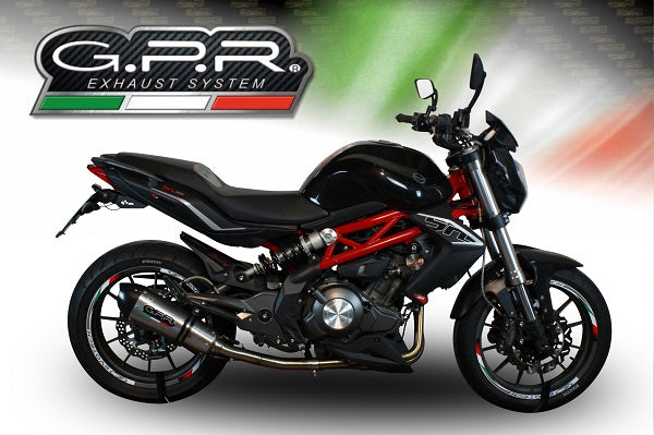 GPR exhaust Benelli Bn 302 S 2017-2024, New Grand Prix Evo Titanium, Homologated legal slip-on exhaust including removable db killer and link pipe - GPR Exhausts