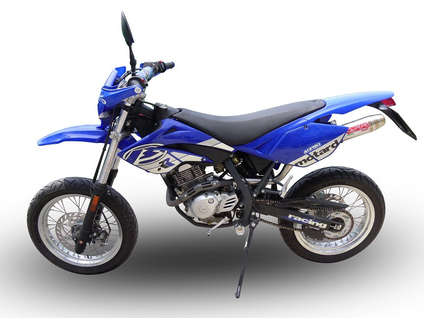 GPR exhaust Beta RR 125 Enduro Ac 4t 2005-2009, Deeptone Inox, Homologated legal slip-on exhaust including removable db killer and link pipe - GPR Exhausts