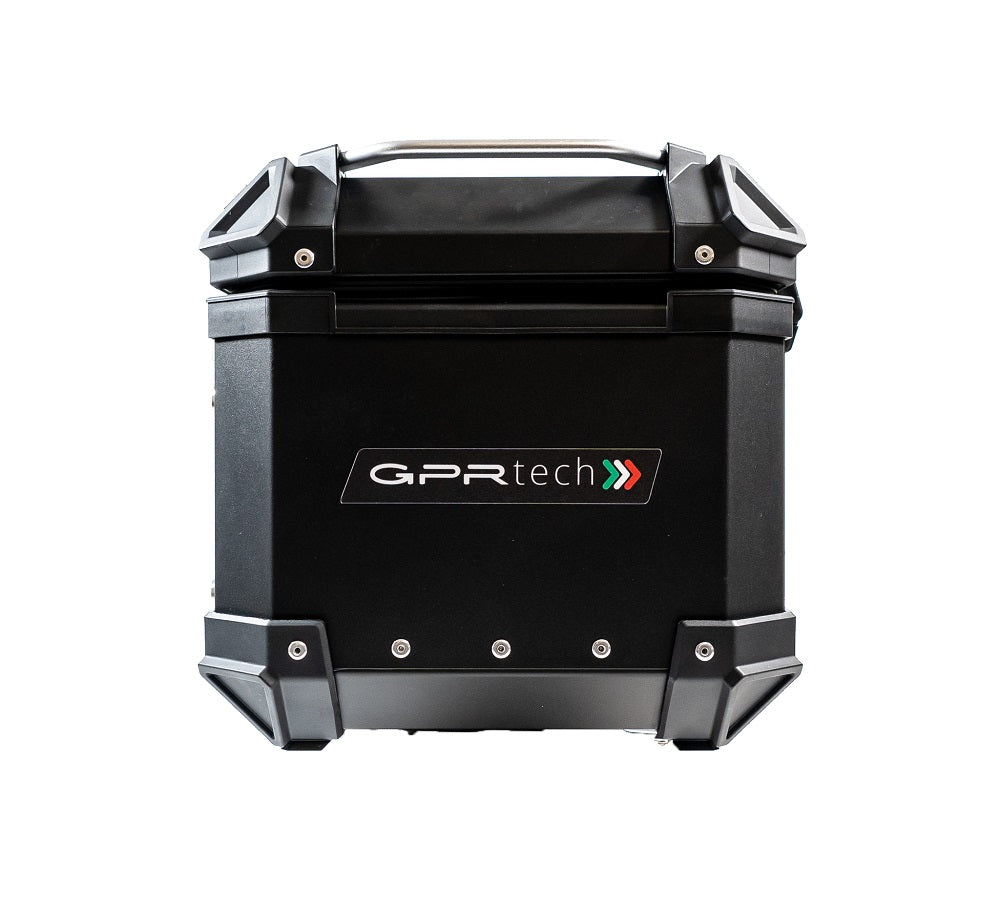 GPR Tech Alpi-Tech 26L Aluminium Top Case - Black with Soft Backrest - image 3