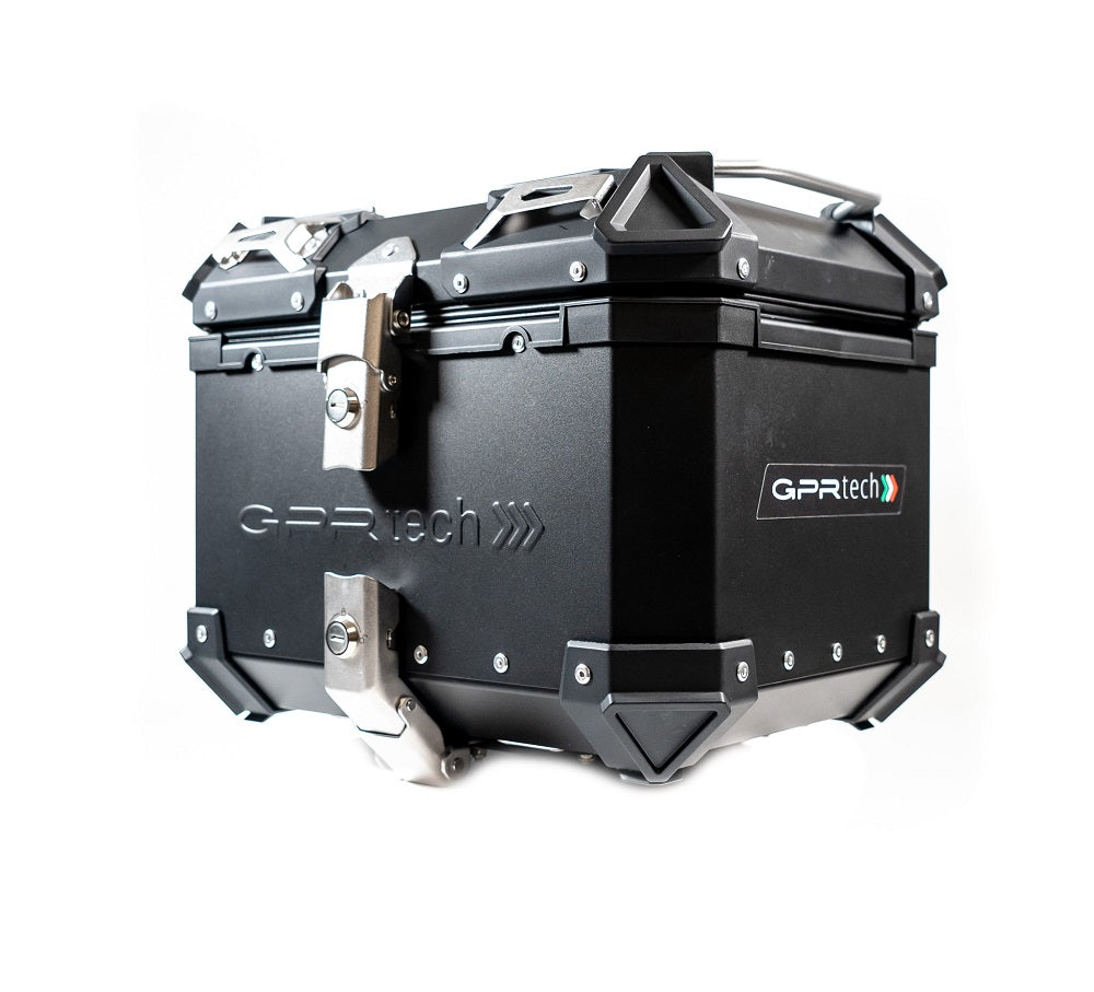 GPR Tech Alpi-Tech 26L Aluminium Top Case - Black with Soft Backrest - image 5