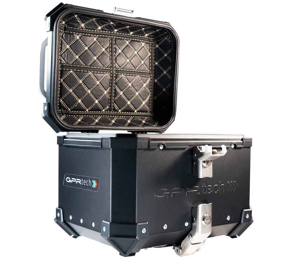 GPR Tech Alpi-Tech 26L Aluminium Top Case - Black with Soft Backrest - image 7