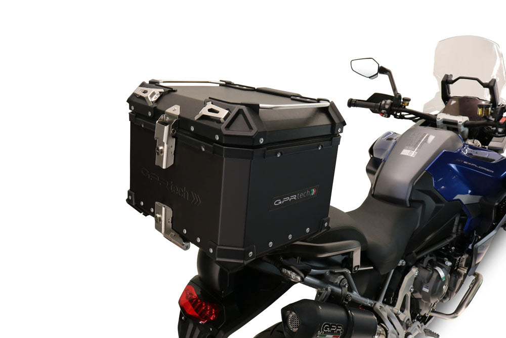 GPR Tech Alpi-Tech 45L Aluminium Top Case with Specific Fitting Plate - Triumph Tiger 850 (2020–2024) - Black - image 2