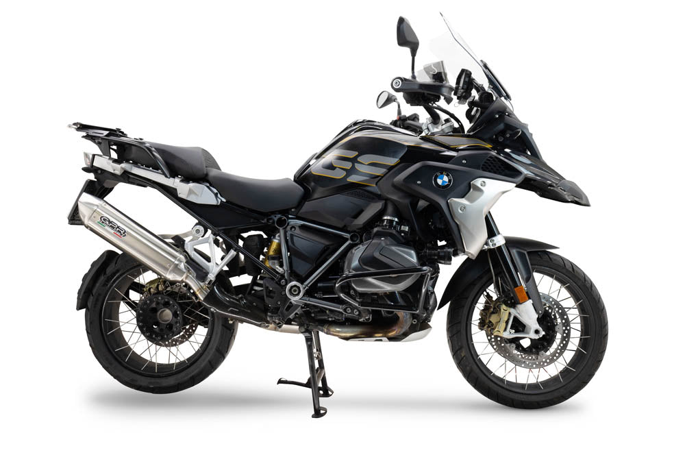 GPR exhaust Bmw R 1250 Gs Adventure 2019-2020, Furore-X Acciaio Inox, Homologated legal slip-on exhaust including removable db killer and link pipe - GPR Exhausts
