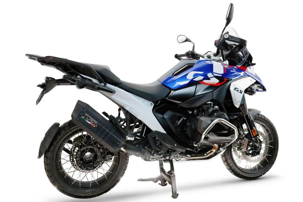 GPR exhaust Bmw R 1300 R / RS 2025-2026, Hyper Sonic Black Titanium, Homologated legal slip-on exhaust including removable db killer and link pipe - GPR Exhausts
