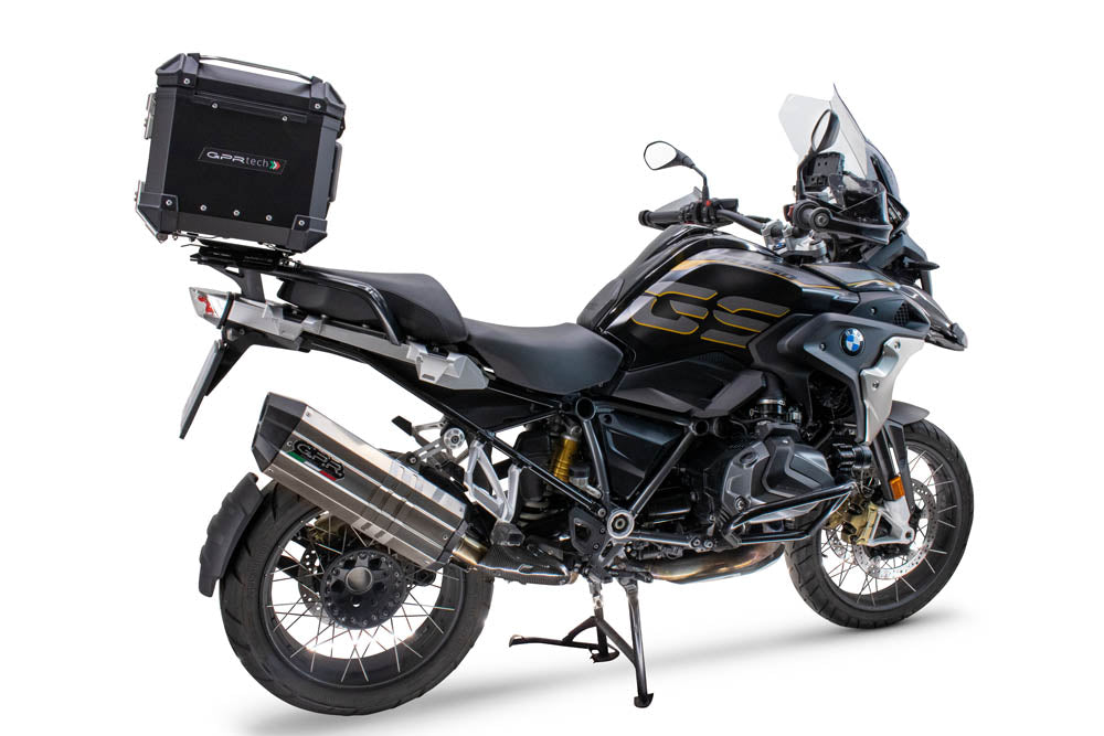 GPR Tech Alpi-Tech 35L Aluminium Top Case with Specific Fitting Plate - BMW R 1200 GS (2013–2016) - Black