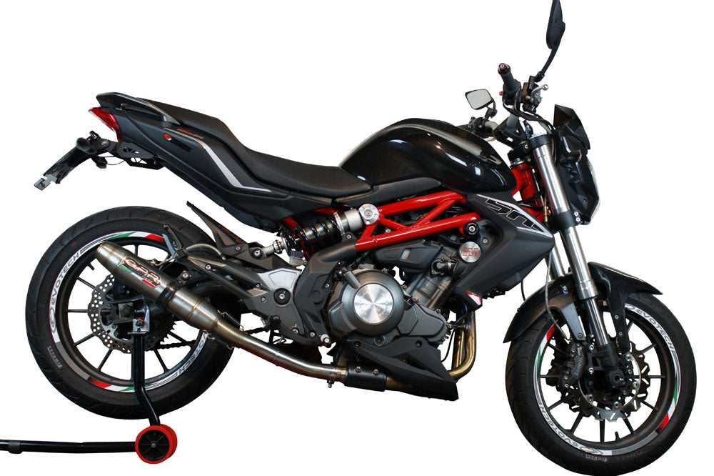 GPR exhaust Benelli Bn 302 S 2015-2016, Deeptone Inox, Homologated legal slip-on exhaust including removable db killer and link pipe - GPR Exhausts