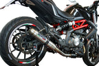 GPR exhaust Benelli Bn 302 S 2015-2016, Deeptone Inox, Homologated legal slip-on exhaust including removable db killer and link pipe - GPR Exhausts