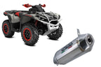 GPR exhaust Can Am Outlander 850 2016-2023, PENTACROSS INOX, Homologated legal slip-on exhaust including removable db killer and link pipe - GPR Exhausts
