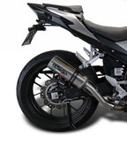GPR exhaust Honda Cb 500 X 2019-2025, M3 Inox , Homologated legal slip-on exhaust including removable db killer and link pipe - GPR Exhausts