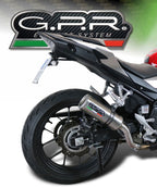 GPR exhaust Honda Cb 500 X 2016-2018, M3 Inox , Homologated legal slip-on exhaust including removable db killer and link pipe - GPR Exhausts
