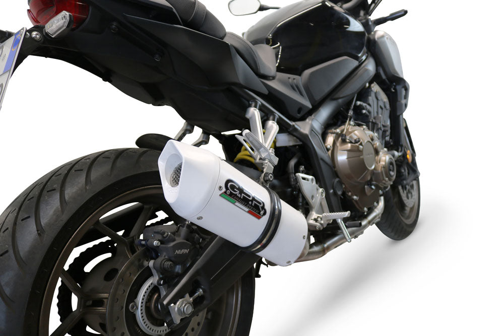 GPR exhaust Honda Cb 650 F 2017-2018, Albus Evo4, full system exhaust legal for UK and non-EU countries including removable db killer - GPR Exhausts