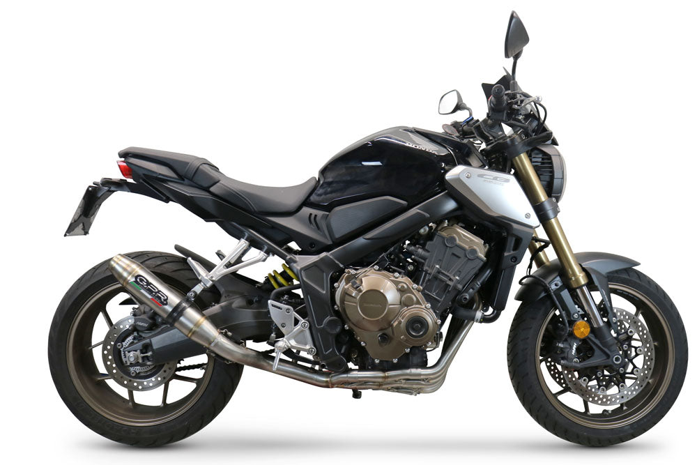 GPR exhaust Honda Cb 650 R 2021-2023, Deeptone Inox, full system exhaust legal for UK and non-EU countries including removable db killer - GPR Exhausts