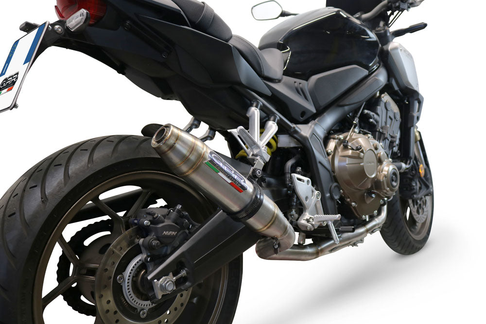 GPR exhaust Honda Cb 650 R 2021-2023, Deeptone Inox, full system exhaust legal for UK and non-EU countries including removable db killer - GPR Exhausts