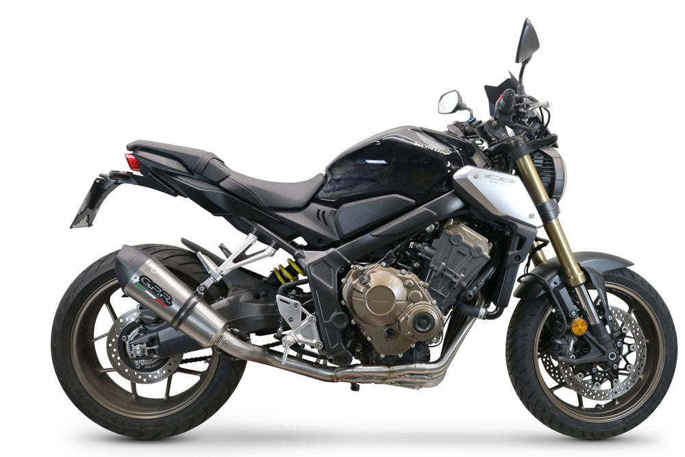 GPR exhaust Honda Cb 650 R 2019-2020, New Grand Prix Evo Titanium, full system exhaust legal for UK and non-EU countries including removable db killer - GPR Exhausts