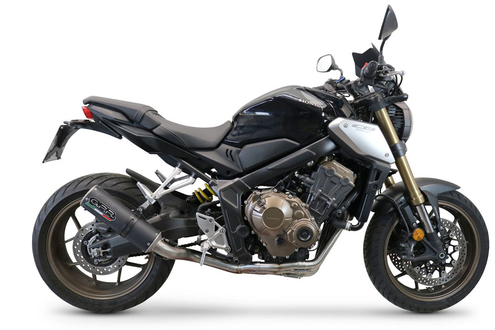 GPR exhaust Honda Cbr 650 R 2021-2023, M3 Black Titanium, full system exhaust legal for UK and non-EU countries including removable db killer - GPR Exhausts
