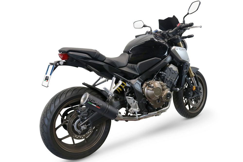 GPR exhaust Honda Cbr 650 R 2021-2023, M3 Black Titanium, full system exhaust legal for UK and non-EU countries including removable db killer - GPR Exhausts
