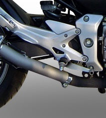 GPR exhaust Honda Cbf 600 S I.E. 2007-2012, Satinox , Homologated legal slip-on exhaust including removable db killer and link pipe - GPR Exhausts