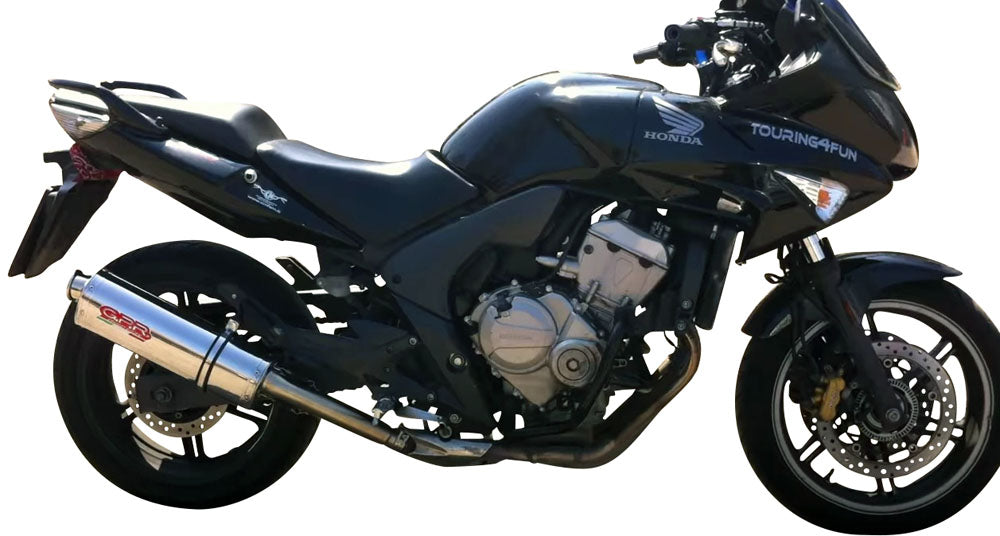 GPR exhaust Honda Cbf 600 S I.E. 2007-2012, Trioval, Homologated legal slip-on exhaust including removable db killer and link pipe - GPR Exhausts