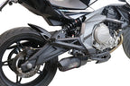 GPR exhaust Cf Moto 400 NK 2021-2023, Furore Nero, Racing slip-on exhaust, including link pipe and removable db killer - GPR Exhausts