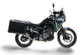GPR Tech 38L + 32L Contoured Aluminium Side Case Set with Pannier Rack - CFMOTO 450MT (2023–2025) - Black
