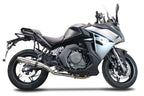GPR exhaust Cf Moto 650 Gt 2022-2024, Deeptone Inox, Slip-on exhaust legal for UK and non-EU markets including link pipe and removable db killer - GPR Exhausts