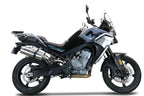 GPR exhaust Cf Moto 800 Mt Touring/Explorer 2021-2024, Dual Titanium, Homologated legal slip-on exhaust including removable db killer and link pipe - GPR Exhausts