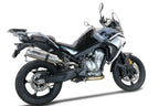 GPR exhaust Cf Moto 800 Mt Touring/Explorer 2021-2024, Dual Titanium, Homologated legal slip-on exhaust including removable db killer and link pipe - GPR Exhausts