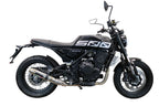 GPR exhaust Brixton CroSsfire 500 X  2022-2023, Deeptone Inox, Homologated legal slip-on exhaust including removable db killer and link pipe - GPR Exhausts