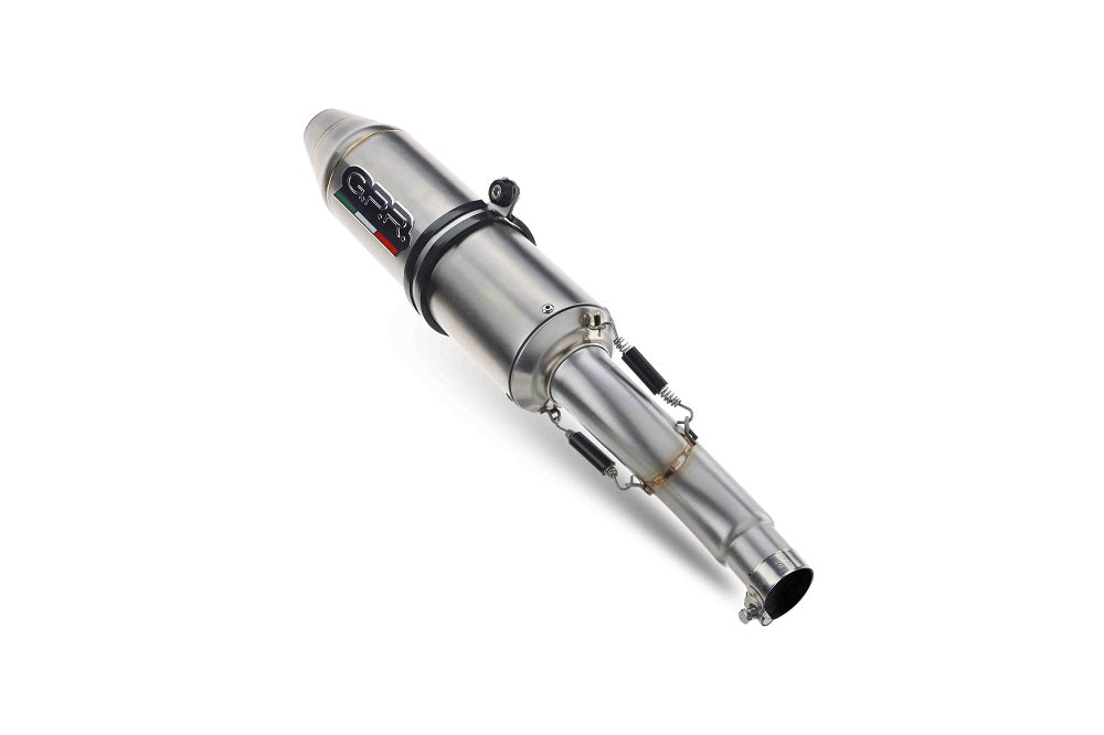 GPR exhaust Kawasaki KFX 450 R 2007-2012, Deeptone Atv, Homologated legal slip-on exhaust including removable db killer and link pipe - GPR Exhausts