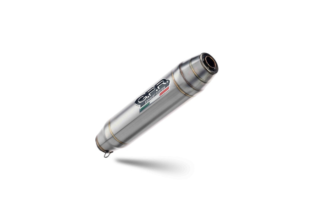 GPR exhaust Beta RR 125 Enduro Ac 4t 2005-2009, Deeptone Inox, Homologated legal slip-on exhaust including removable db killer and link pipe - GPR Exhausts