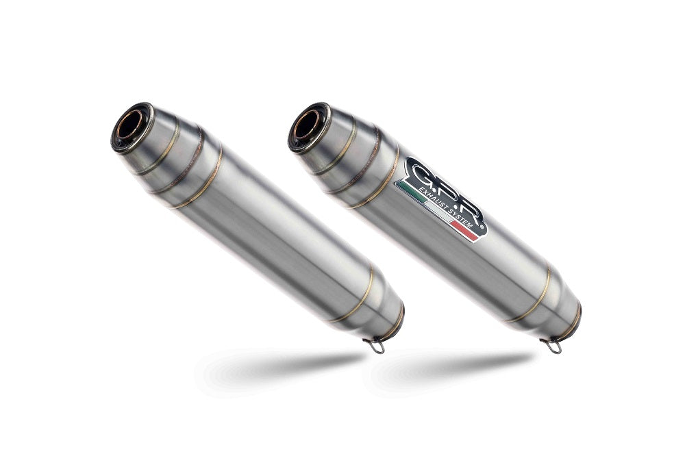 GPR exhaust Triumph BONNEVILLE T100 2001-2014, Deeptone Inox, Dual Homologated legal slip-on exhaust including removable db killers and link pipes - GPR Exhausts