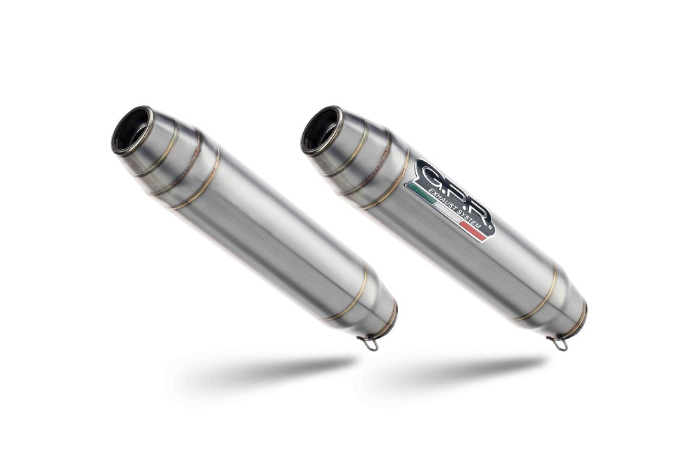 GPR exhaust Aprilia Dorsoduro 750  2008-2016, Deeptone Inox, Dual racing slip-on exhaust including link pipes - GPR Exhausts