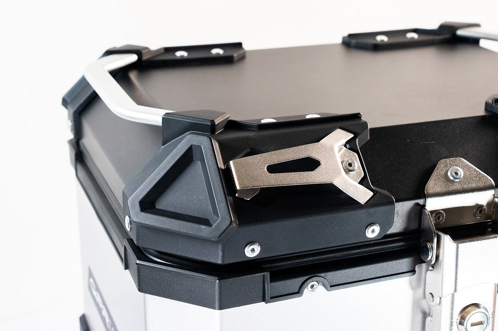 GPR Tech Alpi-Tech 55L Aluminium Top Case - Silver with Soft Backrest - image 9