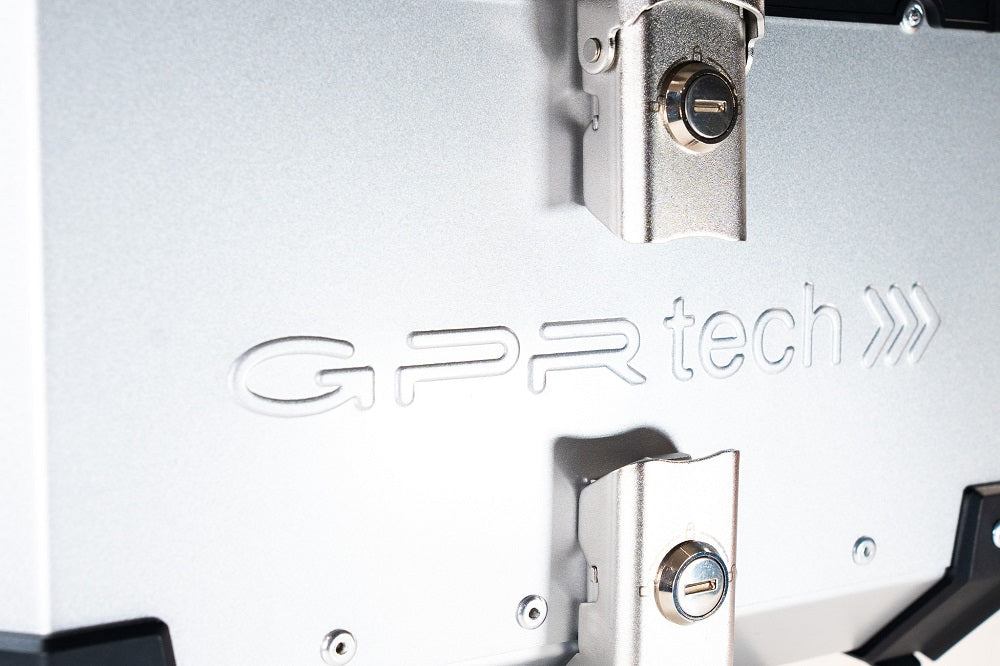 GPR Tech Alpi-Tech 55L Aluminium Top Case - Silver with Soft Backrest - image 11