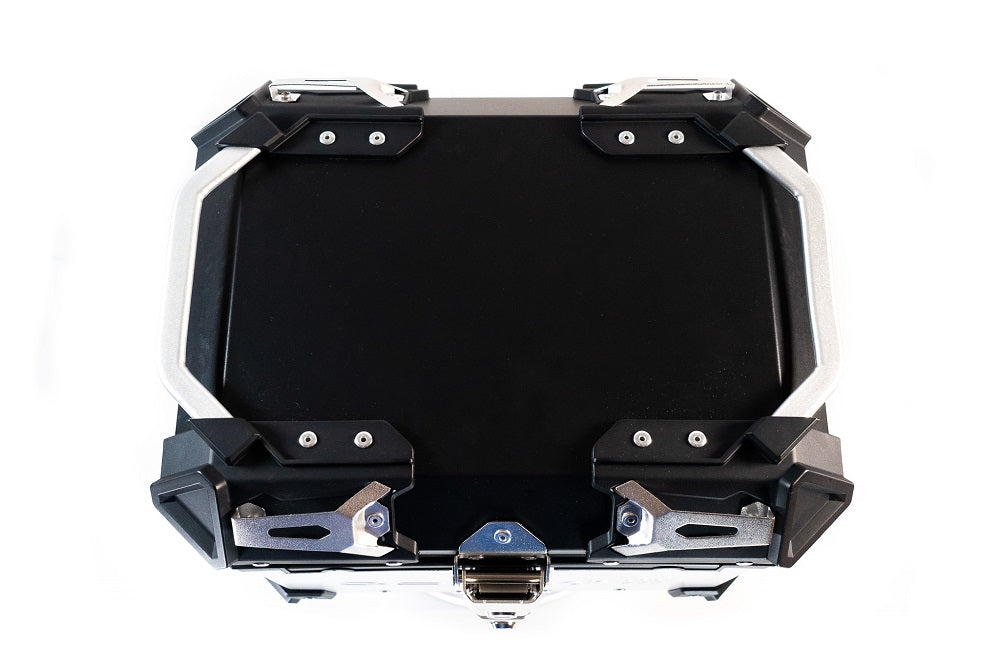 GPR Tech Alpi-Tech 55L Aluminium Top Case - Silver with Soft Backrest - image 14