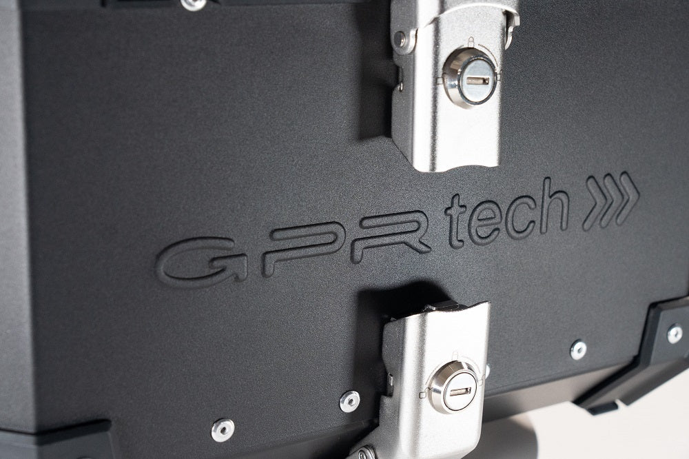 GPR Tech Alpi-Tech 55L Aluminium Top Case - Black with Soft Backrest - image 11