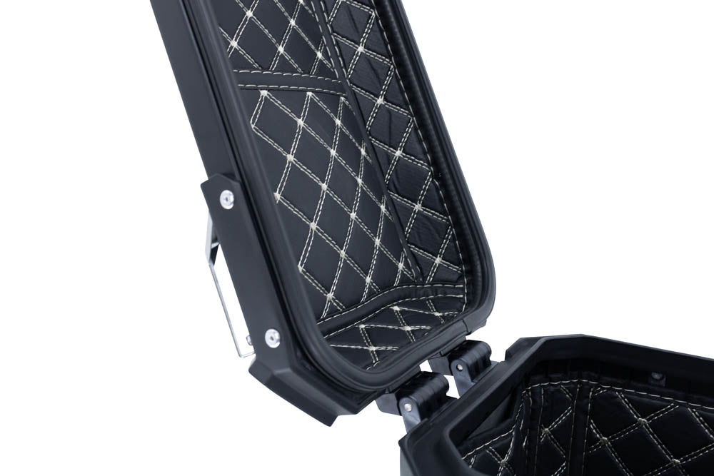 GPR Tech 38L + 38L Aluminium Side Case Set with Pannier Rack - Benelli TRK 502 (2017–2020) - Black - image 11