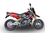 GPR exhaust Aprilia Dorsoduro 1200 2011-2016, New Grand Prix Evo Titanium, Dual Homologated legal slip-on exhaust including removable db killers and l - GPR Exhausts